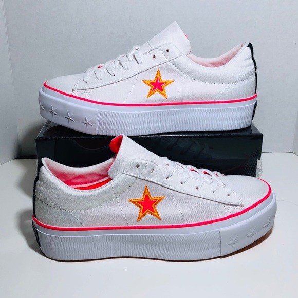 Converse Shoes - Converse One Star Platform Ox Carnival Colourblock
